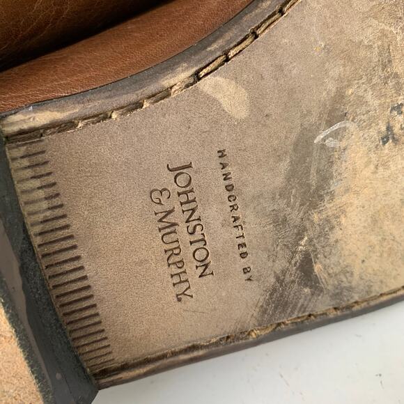 Johnston & Murphy Brown Leather Tassel Loafers Mens 11M Dress Shoes main image 4